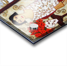 Woman with Winter Landscape and Rose  Acrylic print