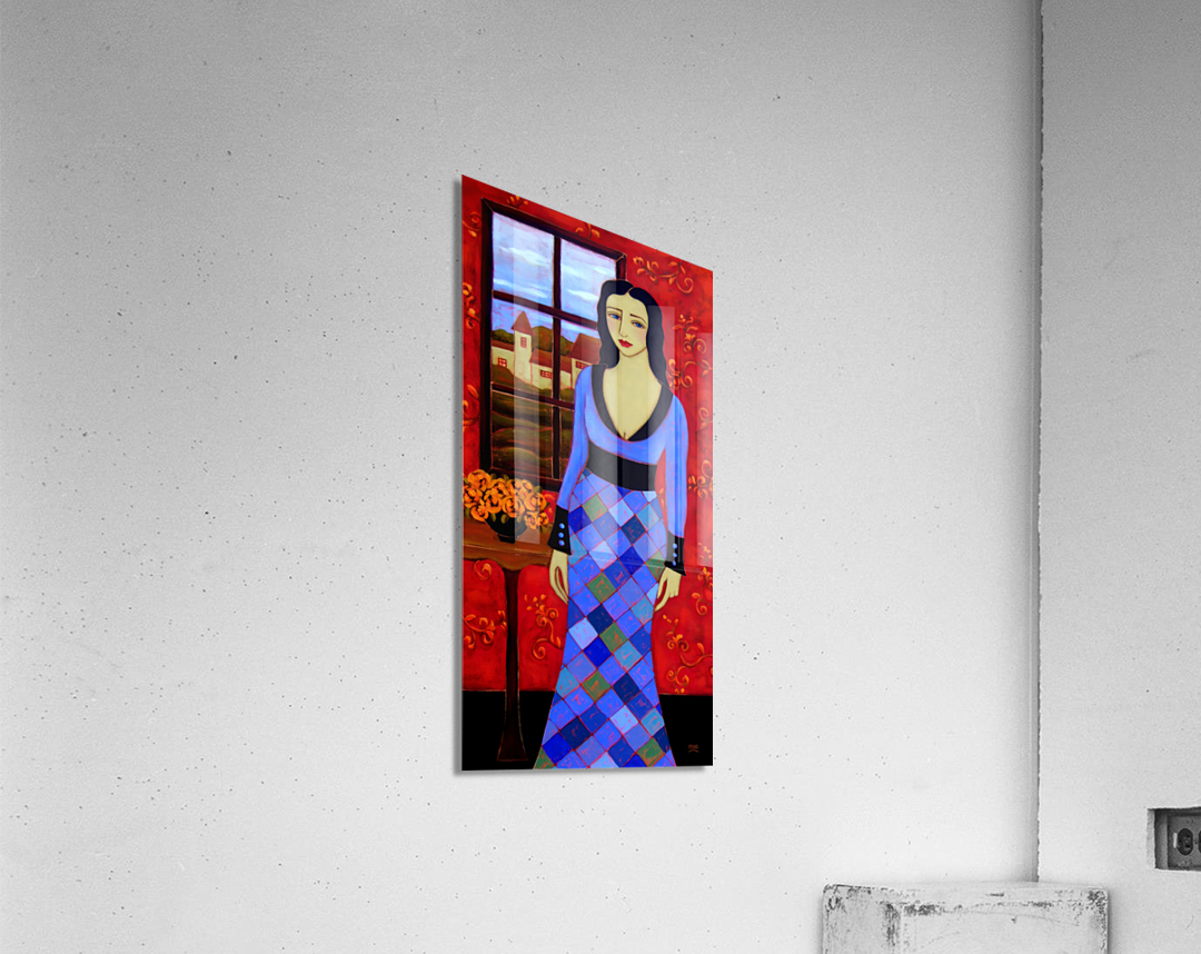 Blue Harlequin Acrylic Print