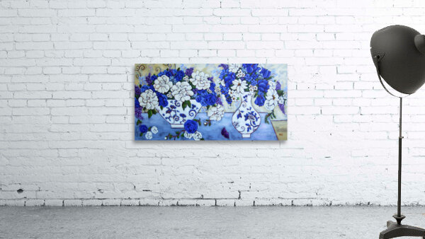Blue and White Still Life Wall Preview